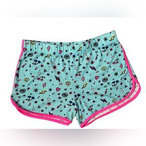 Total Girl Blue and Pink Pajama Shorts Size Extra Large